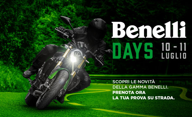 Arrivano i Benelli Days il 10 e 11 Luglio: scopri le novità della gamma Benelli